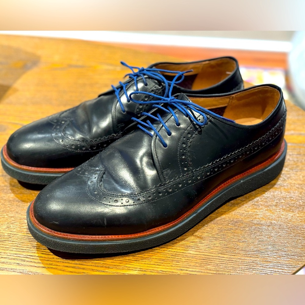 Great Condition Clarks Men's Modur Limit Leather Brogues -Black
